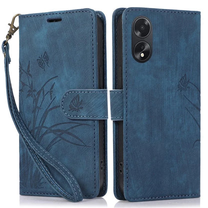 For Oppo A98 5G Cell Phone Case Imprinted PU Leather+TPU Cover with Wallet Stand