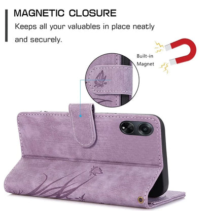 For Oppo A98 5G Cell Phone Case Imprinted PU Leather+TPU Cover with Wallet Stand