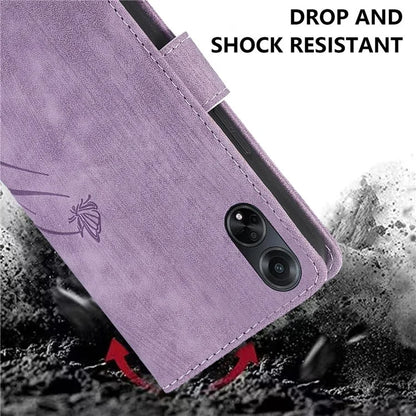 For Oppo A98 5G Cell Phone Case Imprinted PU Leather+TPU Cover with Wallet Stand