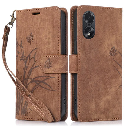 For Oppo A98 5G Cell Phone Case Imprinted PU Leather+TPU Cover with Wallet Stand