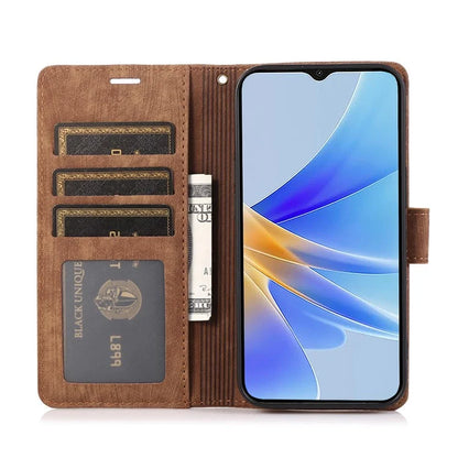 For Oppo A98 5G Cell Phone Case Imprinted PU Leather+TPU Cover with Wallet Stand