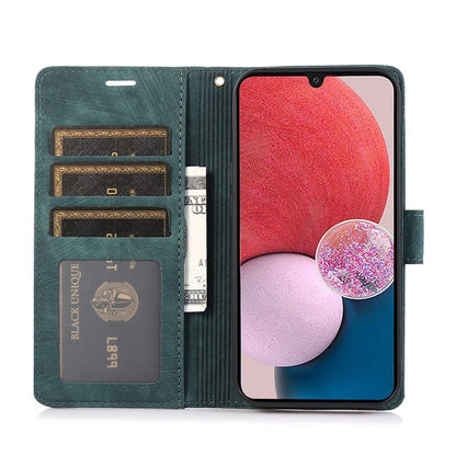For Samsung Galaxy A05 4G Magnetic Case Imprinted PU Leather+TPU Card Slots Phone Protector