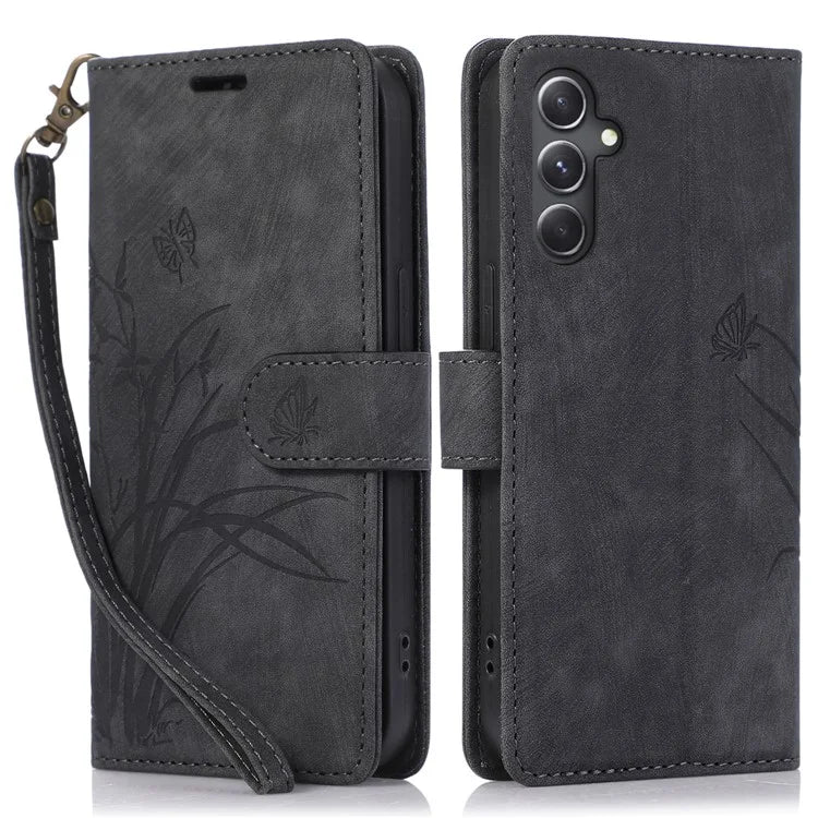 For Samsung Galaxy A15 4G Case Drop-resistant PU Leather+TPU Phone Cover with Magnetic Closure