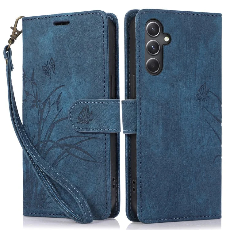 For Samsung Galaxy A15 4G Case Drop-resistant PU Leather+TPU Phone Cover with Magnetic Closure