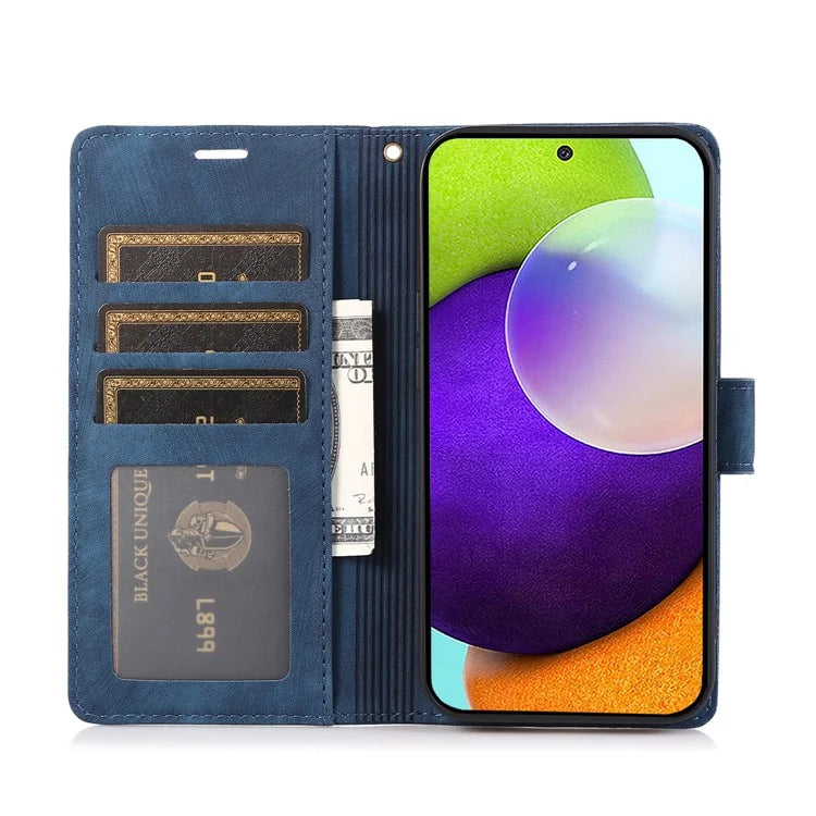 For Samsung Galaxy A73 5G Case Wallet Leather Cover Orchid Butterfly Pattern