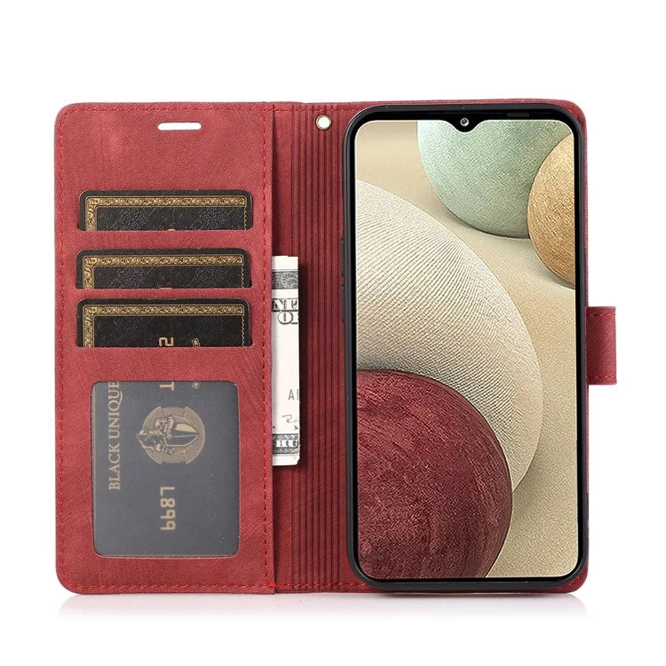 For Samsung Galaxy A05s 4G Leather Case with Strap Orchid Butterfly Pattern
