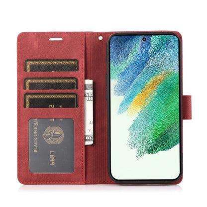 For Samsung Galaxy S24+ Leather Case Phone Wallet Orchid Butterfly Pattern