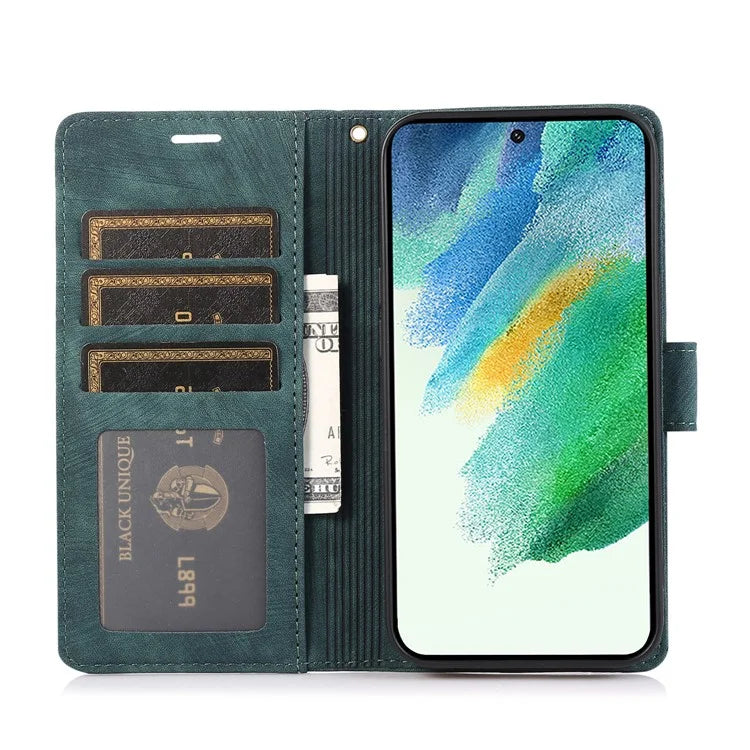 For Samsung Galaxy S24+ Leather Case Phone Wallet Orchid Butterfly Pattern