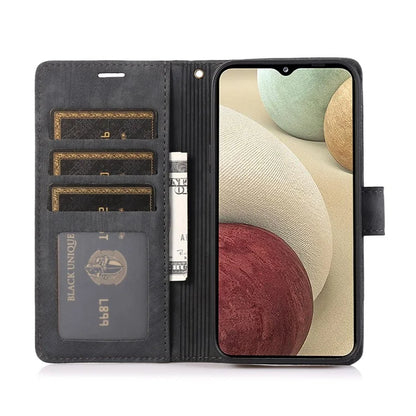For Samsung Galaxy A04e 4G / F04 4G / M04 4G Leather Wallet Case Orchid Butterfly Pattern