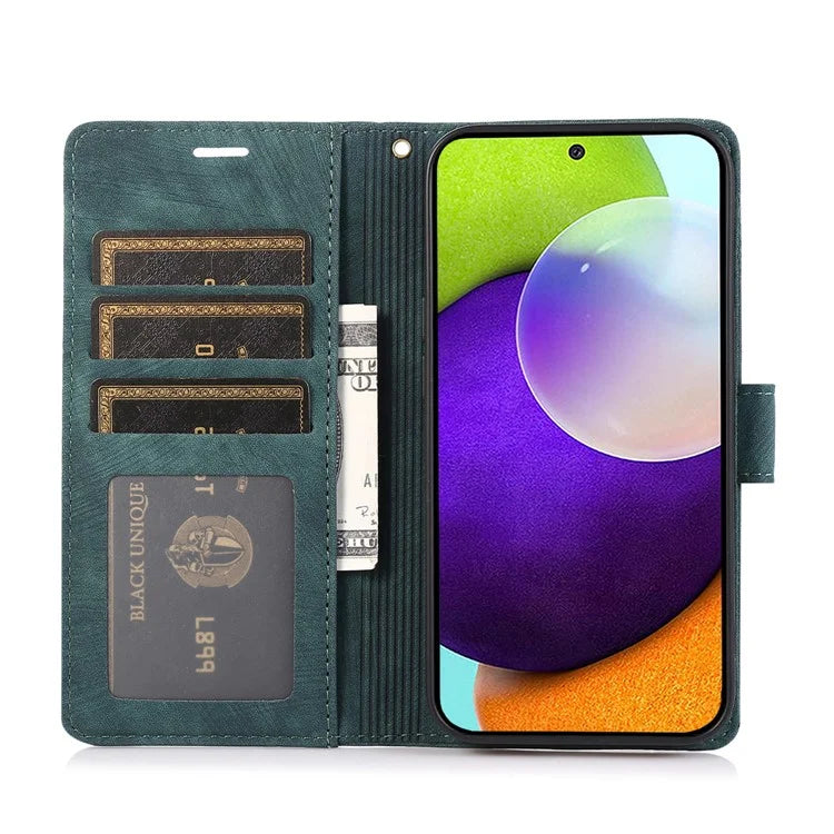 For Samsung Galaxy A53 5G Leather Case Orchid Butterfly Imprinted Wallet Cover