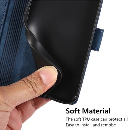 For Samsung Galaxy A13 4G / 5G Orchid Butterfly Leather Wallet Case with Strap
