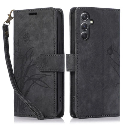 For Samsung Galaxy A24 4G (162.1 x 77.6 x 8.3mm) Leather Case Stand Wallet Cover with Strap
