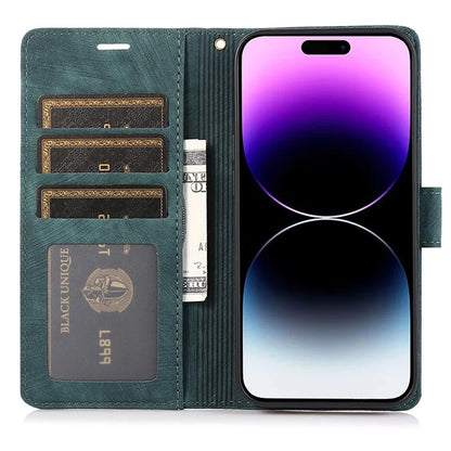 PU Leather Flip Case for iPhone 14 Pro Phone Wallet Cover Butterfly Orchid