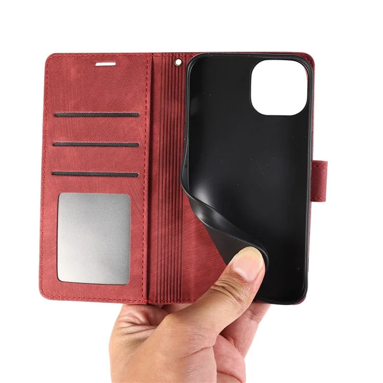 PU Leather Flip Case for iPhone 14 Pro Phone Wallet Cover Butterfly Orchid