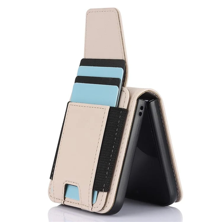 For Samsung Galaxy Z Flip5 5G Crossbody Phone Case Card Holder Leather Cover