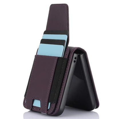 For Samsung Galaxy Z Flip5 5G Crossbody Phone Case Card Holder Leather Cover