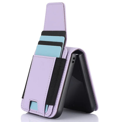 For Samsung Galaxy Z Flip5 5G Crossbody Phone Case Card Holder Leather Cover