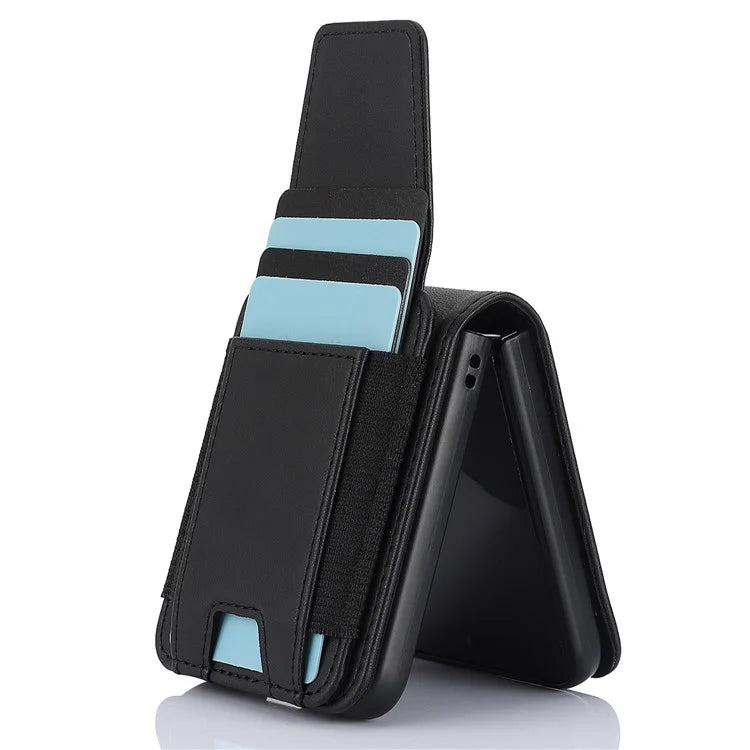 For Samsung Galaxy Z Flip5 5G Crossbody Phone Case Card Holder Leather Cover