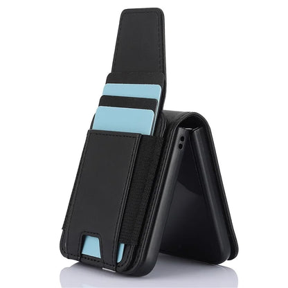 For Samsung Galaxy Z Flip5 5G Crossbody Phone Case Card Holder Leather Cover
