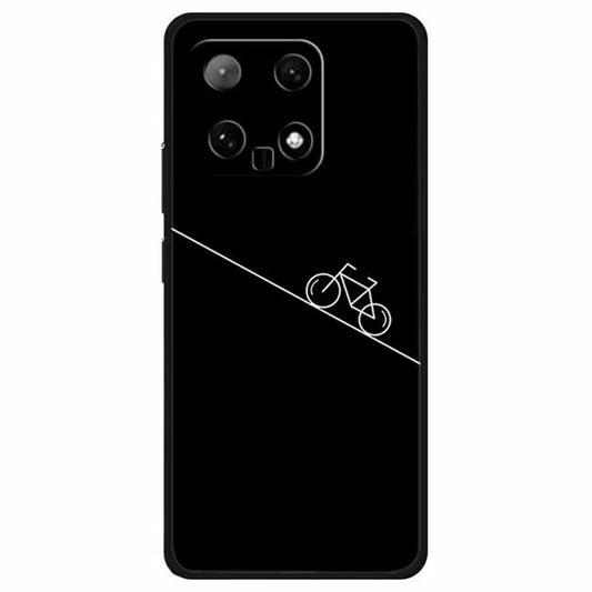 For Xiaomi 14 TPU Case Linear Pattern Printing Soft Phone Cover
