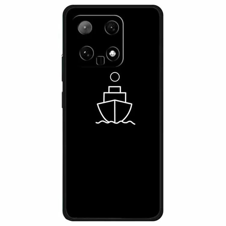 For Xiaomi 14 TPU Case Linear Pattern Printing Soft Phone Cover