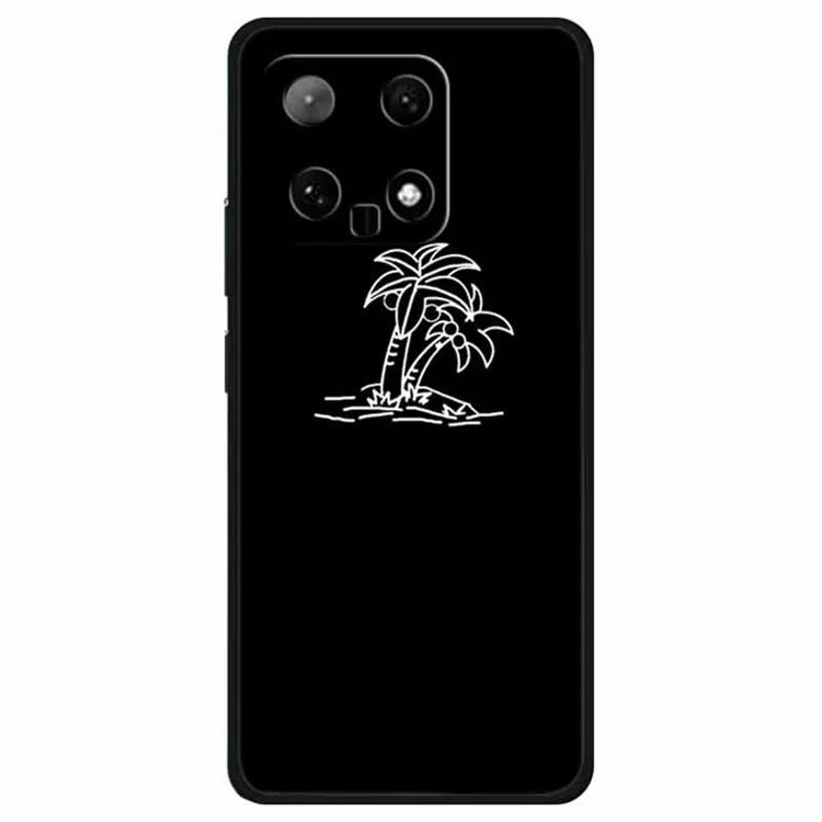 For Xiaomi 14 TPU Case Linear Pattern Printing Soft Phone Cover