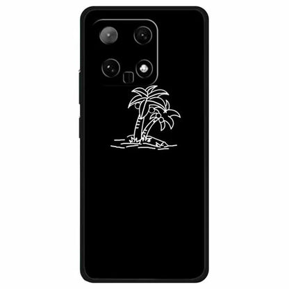 For Xiaomi 14 TPU Case Linear Pattern Printing Soft Phone Cover