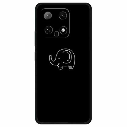 For Xiaomi 14 TPU Case Linear Pattern Printing Soft Phone Cover
