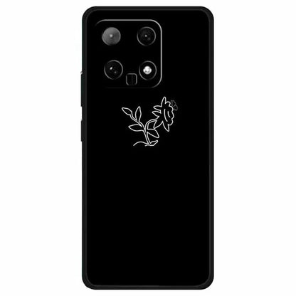For Xiaomi 14 TPU Case Linear Pattern Printing Soft Phone Cover