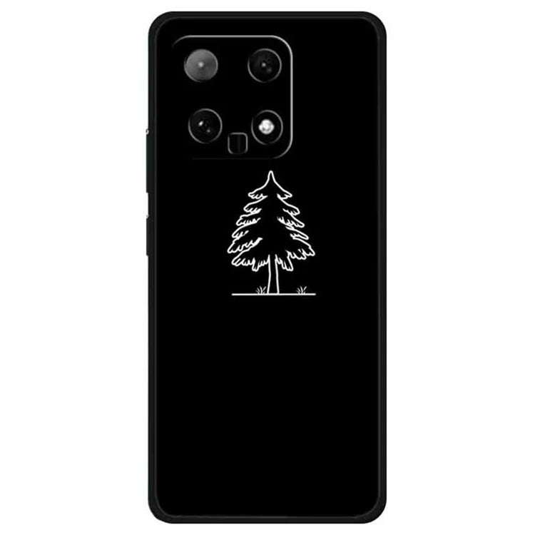 For Xiaomi 14 TPU Case Linear Pattern Printing Soft Phone Cover