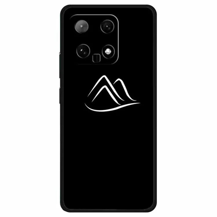 For Xiaomi 14 TPU Case Linear Pattern Printing Soft Phone Cover