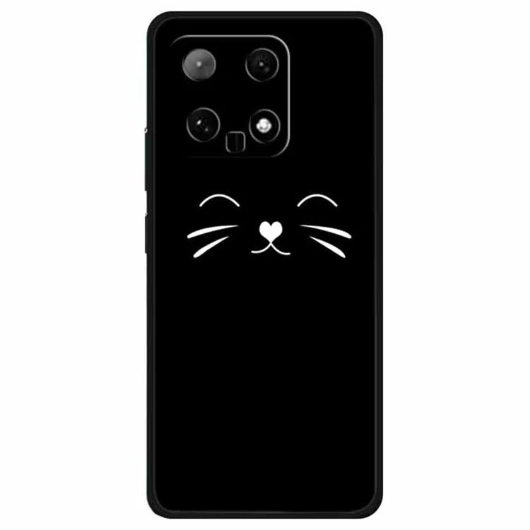 For Xiaomi 14 TPU Case Linear Pattern Printing Soft Phone Cover