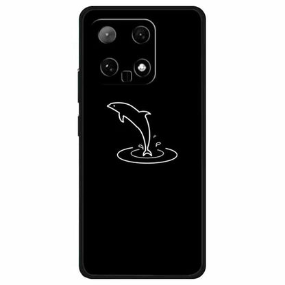For Xiaomi 14 TPU Case Linear Pattern Printing Soft Phone Cover