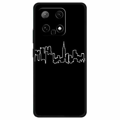 For Xiaomi 14 TPU Case Linear Pattern Printing Soft Phone Cover