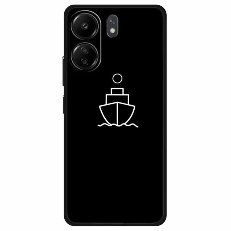For Xiaomi Redmi 13C 4G / Poco C65 4G Phone Case TPU Back Cover Linear Pattern Printing
