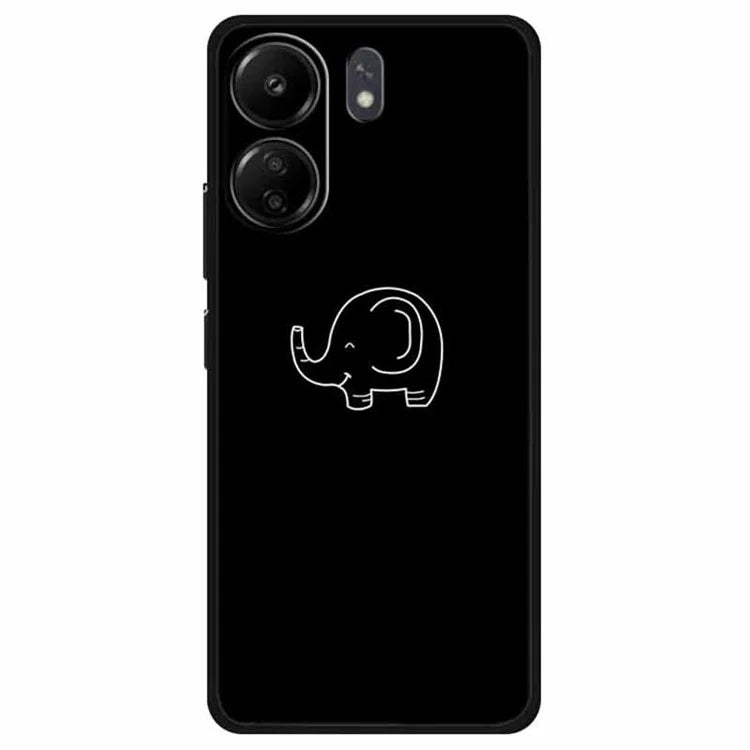 For Xiaomi Redmi 13C 4G / Poco C65 4G Phone Case TPU Back Cover Linear Pattern Printing