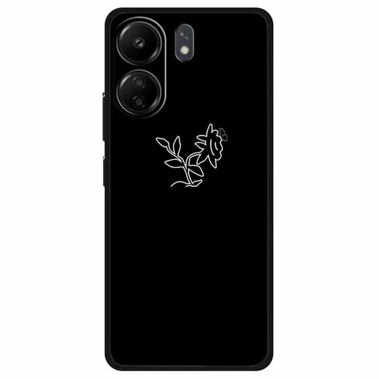 For Xiaomi Redmi 13C 4G / Poco C65 4G Phone Case TPU Back Cover Linear Pattern Printing