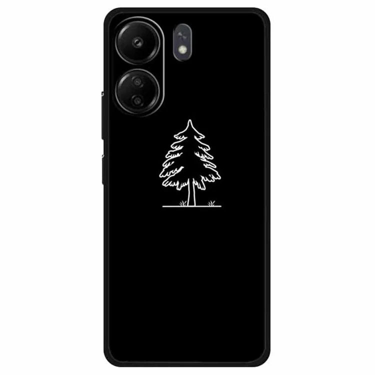 For Xiaomi Redmi 13C 4G / Poco C65 4G Phone Case TPU Back Cover Linear Pattern Printing