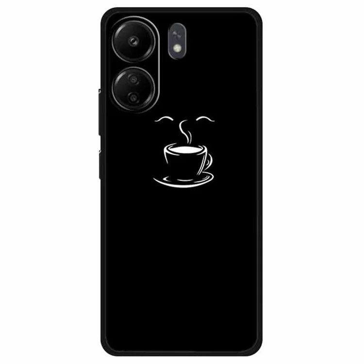 For Xiaomi Redmi 13C 4G / Poco C65 4G Phone Case TPU Back Cover Linear Pattern Printing