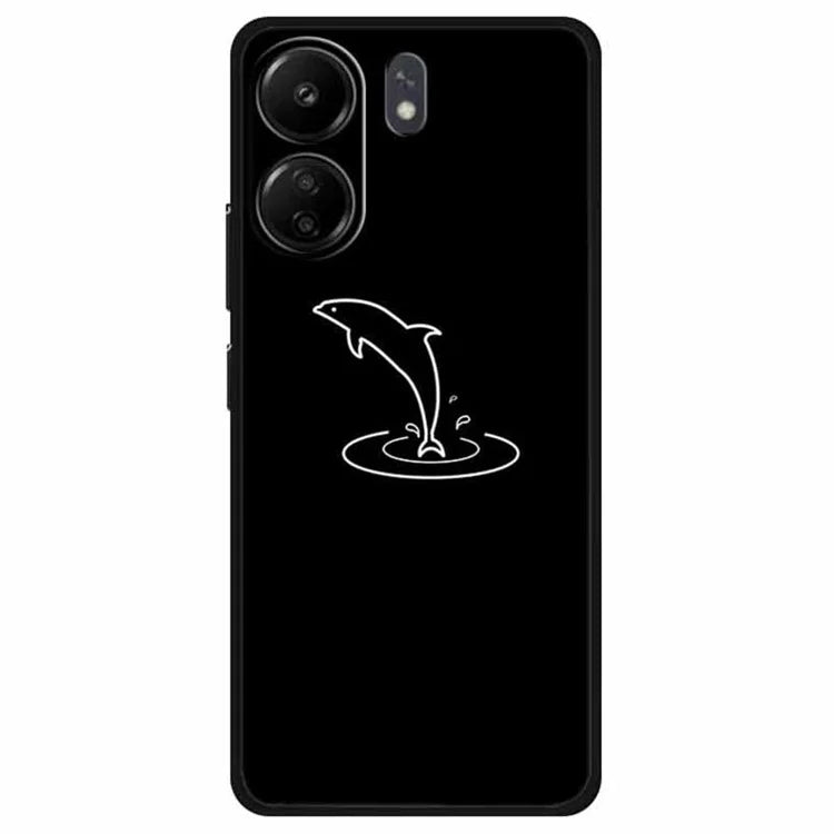For Xiaomi Redmi 13C 4G / Poco C65 4G Phone Case TPU Back Cover Linear Pattern Printing
