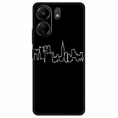 For Xiaomi Redmi 13C 4G / Poco C65 4G Phone Case TPU Back Cover Linear Pattern Printing