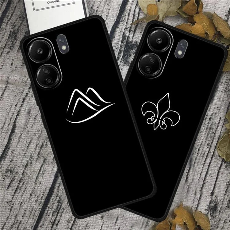 For Xiaomi Redmi 13C 4G / Poco C65 4G Phone Case TPU Back Cover Linear Pattern Printing