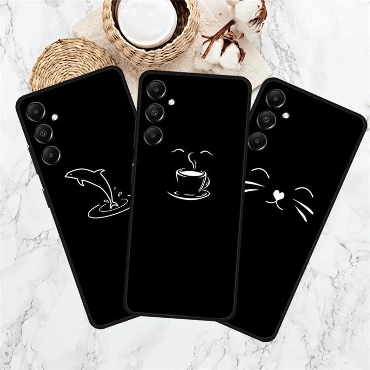 For Samsung Galaxy A05s 4G TPU Case Anti-Drop Linear Pattern Design Phone Cover