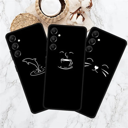 For Samsung Galaxy A05s 4G TPU Case Anti-Drop Linear Pattern Design Phone Cover