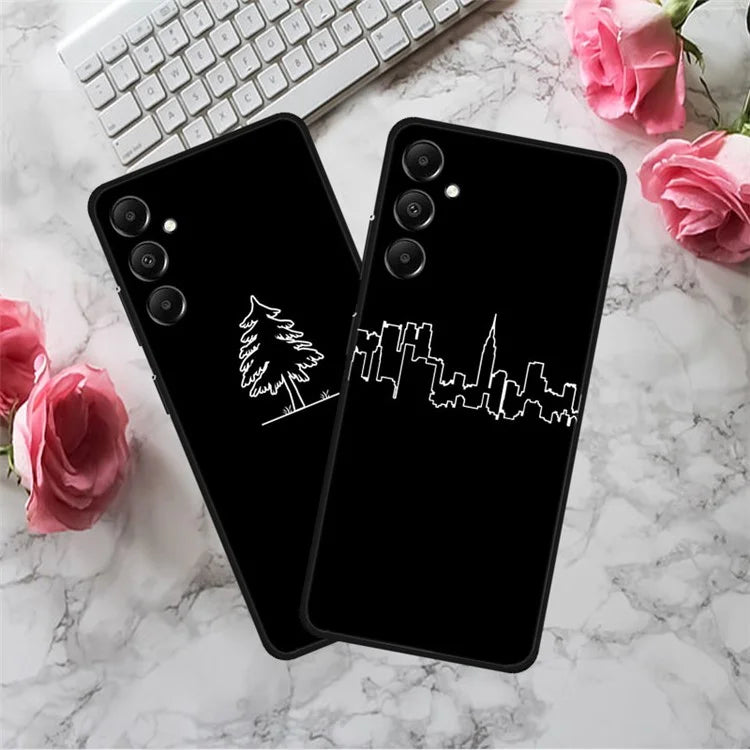 For Samsung Galaxy A05s 4G TPU Case Anti-Drop Linear Pattern Design Phone Cover