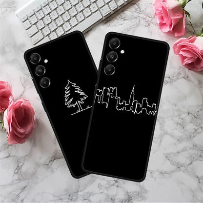 For Samsung Galaxy A05s 4G TPU Case Anti-Drop Linear Pattern Design Phone Cover
