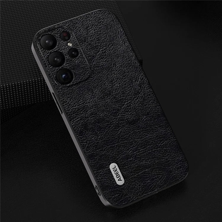 ABEEL For Samsung Galaxy S24 Ultra Retro Leather Case Litchi Texture Back Cover
