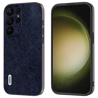 ABEEL For Samsung Galaxy S24 Ultra Retro Leather Case Litchi Texture Back Cover