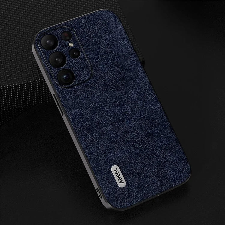 ABEEL For Samsung Galaxy S24 Ultra Retro Leather Case Litchi Texture Back Cover