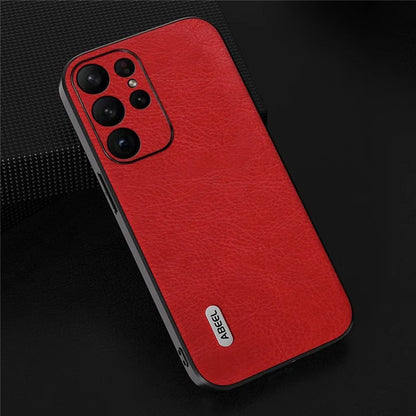 ABEEL For Samsung Galaxy S24 Ultra Retro Leather Case Litchi Texture Back Cover